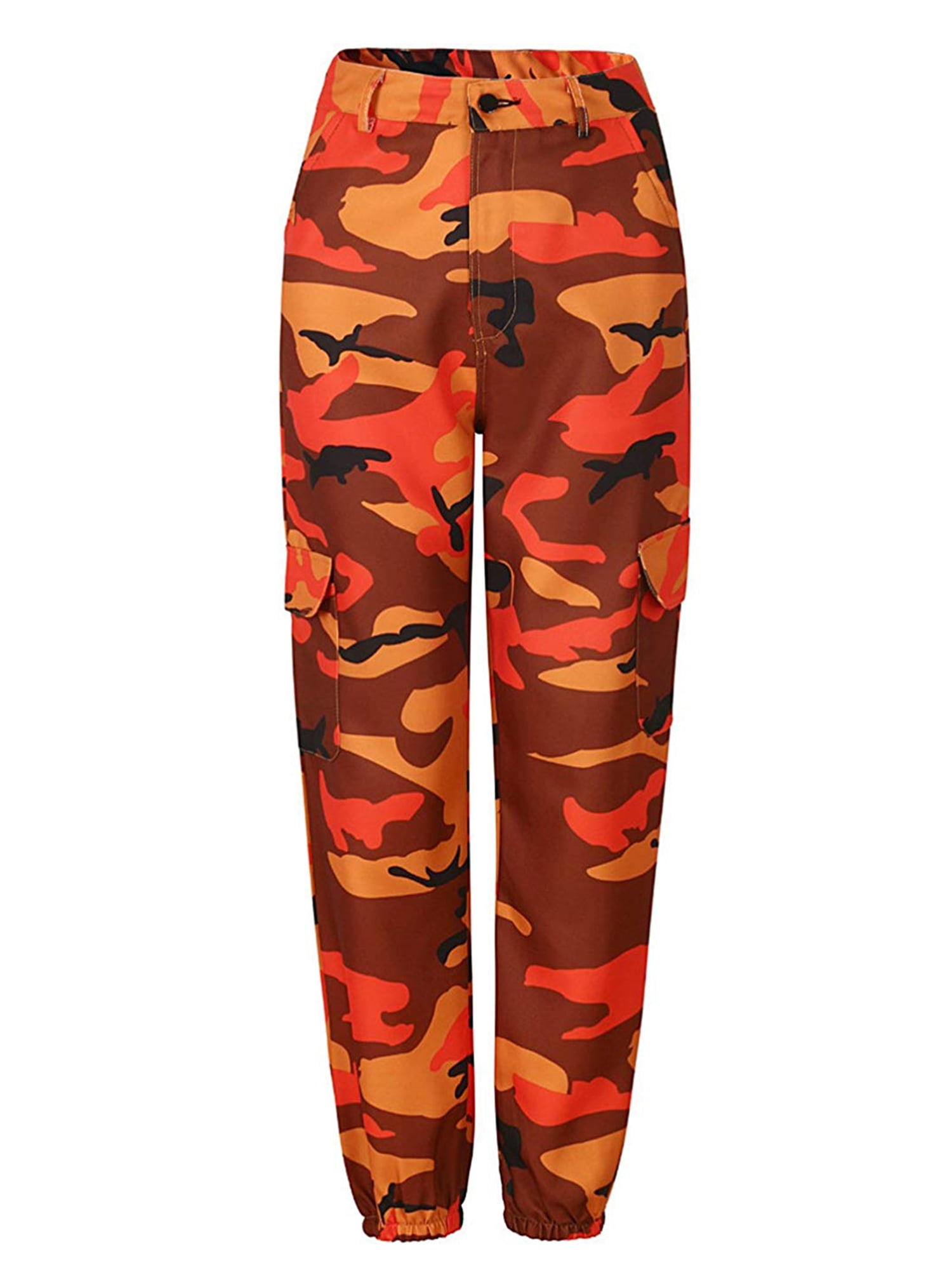 Hirigin Women Fashion Camouflage Jogger Pants High Waist Hip Hop Camo ...