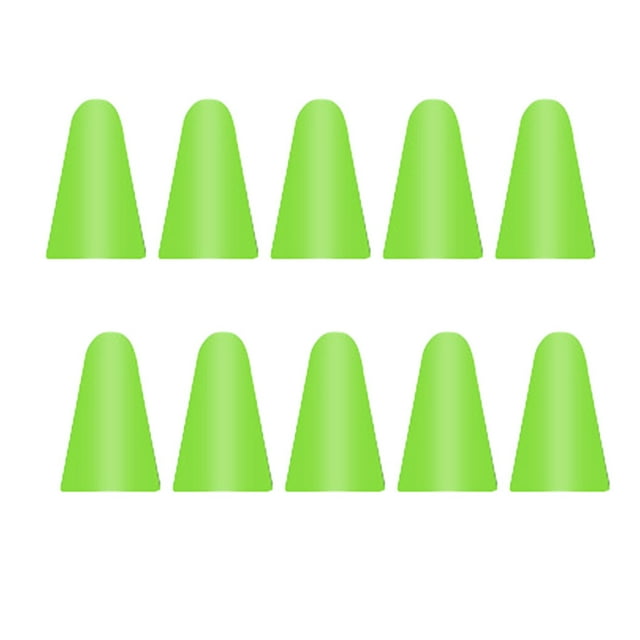 10 Pieces Nib Caps Professional Scratch Resistant Mute Capacitance Pen Tip Case Cover High Sensitivity Easy Installment Tablet Grass Green