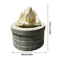 thumbnail image 4 of Fmbmuo Halloween Pumpkin Light Decoration Skeleton Ghost Led Light Up Orange Resin Figurine for Spooky House Tabletop Tiered Tray Party, 4 of 5