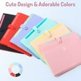 thumbnail image 5 of Letter Size, 7 Pocket Expanding File Folder,  Portable File Organizer for School Office Supplies, Folders for Documents, 5 of 6
