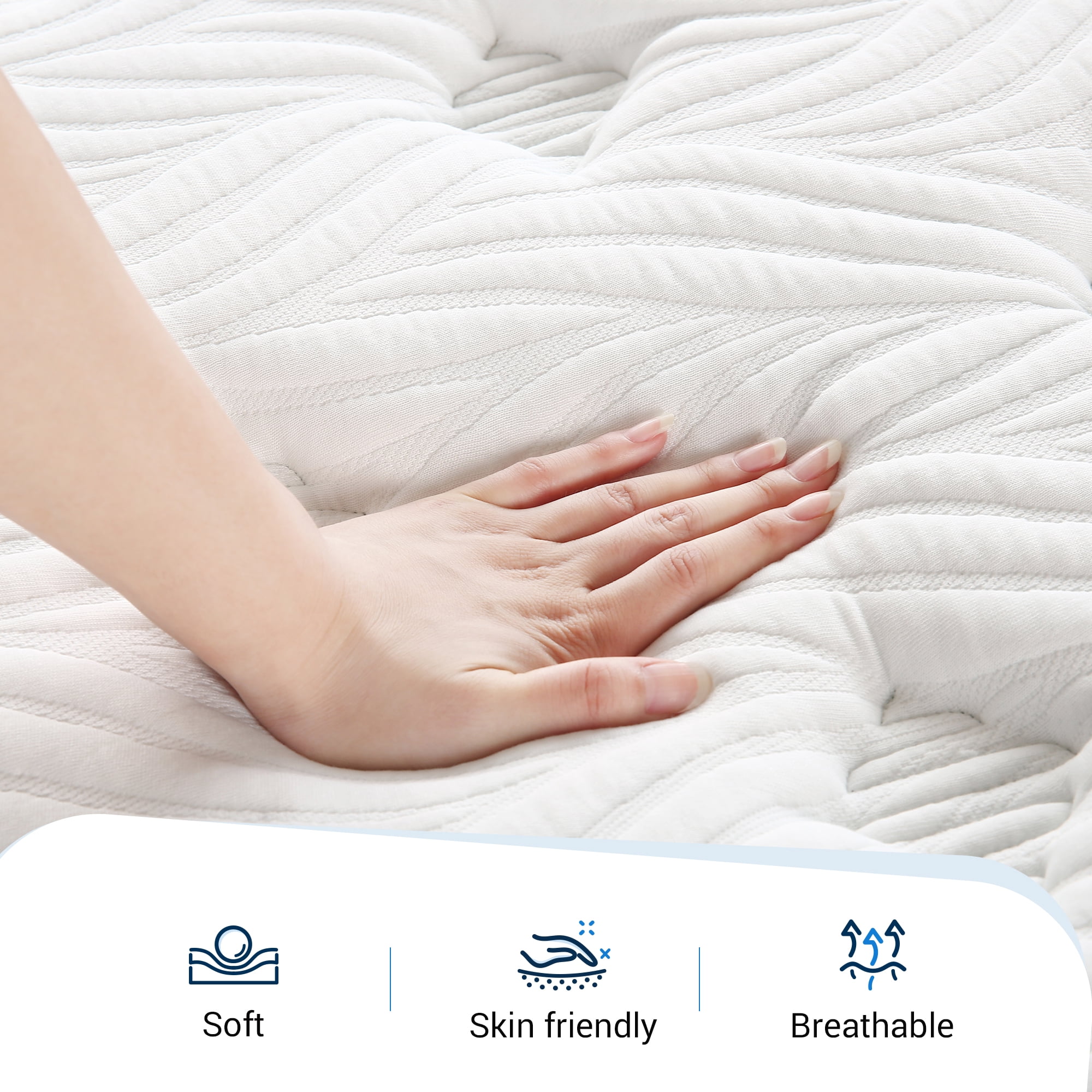Avenco Classic 10'' Medium-Firm Hybrid Mattress, Full Size