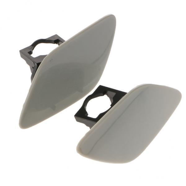 2x 2 Piezas de Cubierta de Parachoques de Arandela de Faro Delantero Izquierdo Derecho Sharpla Cubierta de chorro de lavado de faros de coche