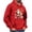 Red, variant on Fancifize Christmas Hoodies For Men Trendy Funny Graphic Long Sleeve Drawstring Hooded Sweatshirts Fall Winter Outwear with Pocket