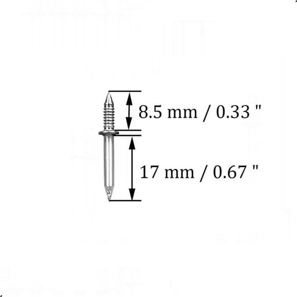 RKSTN A Chopper 50PCS Double- Skirting Thread Seamless Nail Sheep Horn Nails Angle Nails Cement Nails