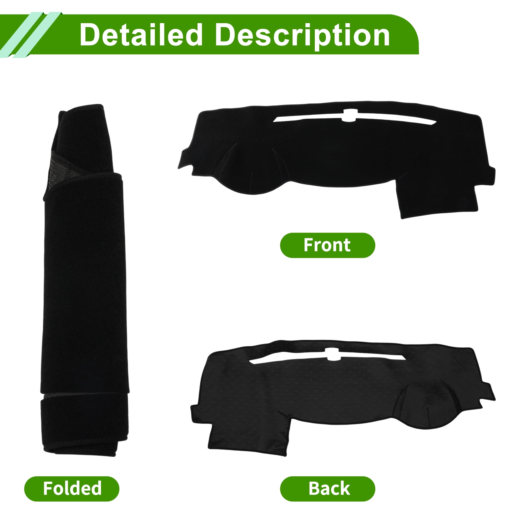 Unique Bargains Dashboard Cover for Dodge Durango Base Sporty R/T Citadel SUV 2011 Dash Cover Mat Carpet Center Console Dash Cover Mat Car Interior Polyester Black