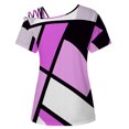 thumbnail image 4 of Camiseta sin tirantes con estampado de amor de manga corta y cuello redondo de verano para mujer Blusas OAVQHLG3B Store  lin121212, 4 of 5