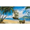 York Wallcoverings MP4942M RoomMates Pirate Chair Rail Prepasted Mural 6' x 10.5