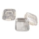 thumbnail image 1 of Contenedor De Almacenamiento De Alimentos De Metal, Contenedor De Almacenamiento De Alimentos De Moda 2 Piezas Caja Sellada Que Ahorra Espacio Para El Hogar, 1 of 7