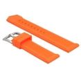 thumbnail image 2 of 18MM RUBBER WATCH STRAP BAND FOR BREITLING PILOT COLT SUPEROCEAN AVENGER ORANGE, 2 of 2