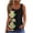 Green#a, variant on Fmbrln Tank Tops for Women Summer Sleeveless V Neck Front Pleated Solid Tops Casual Loose Lightweight Blouses