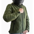 thumbnail image 4 of Chamarra para moto Green Softshell Talla L SM-Olive Hebotech negro, 4 of 5