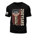 thumbnail image 4 of TOWED22 250th Anniversary USA Shirts for Men American Flag T-Shirt 4th of July Shirt 250 Years Birthday Patriotic Tops(Black,XXL), 4 of 5