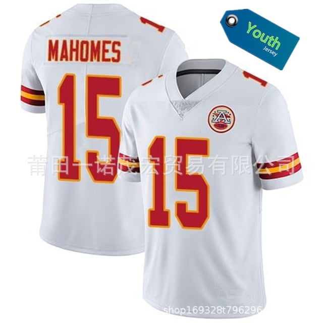 Chiefs Kids Youth Embroidered Rugby Jersey Chiefs15# 87# Kelce Replica Player Name Jersey -WEVALLEY