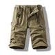 thumbnail image 2 of Multi Bolsillo Cargo Pantalones para Hombres Estiramiento Casual Cordón Clásico Pantalones Cortos de Verano con Bolsillos Múltiples, Pantalones Cortos de Cintura Elástica, 2 of 4