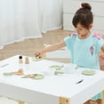 thumbnail image 3 of Teamson Kids Pile de Cuisine en Bois Cuisine de Jeu Jeu de Rôle Ensemble de Jeu Accessoires Jouet 14 Pcs Vert, 3 of 10