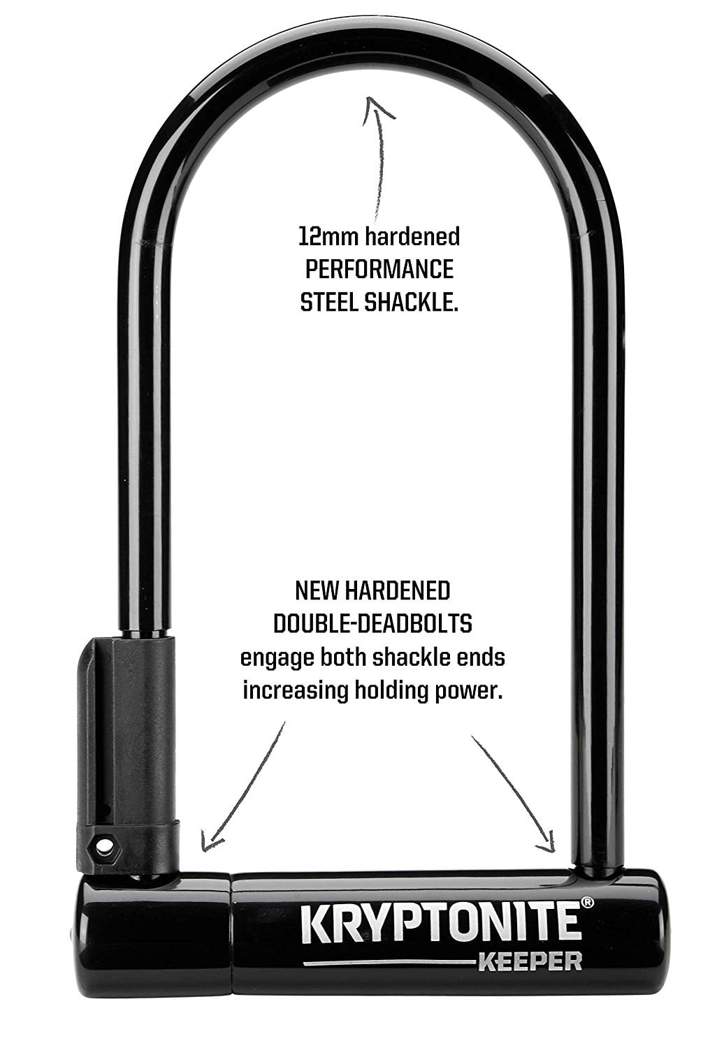 Kryptonite Keeper Standard 12mm U-Lock Bicycle Lock with FlexFrame-U Bracket