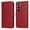 Red, variant on Flip Case for Infinix Hot 60i 4g Precise Cutouts Flip Cover Magnetic Closure Card Slots