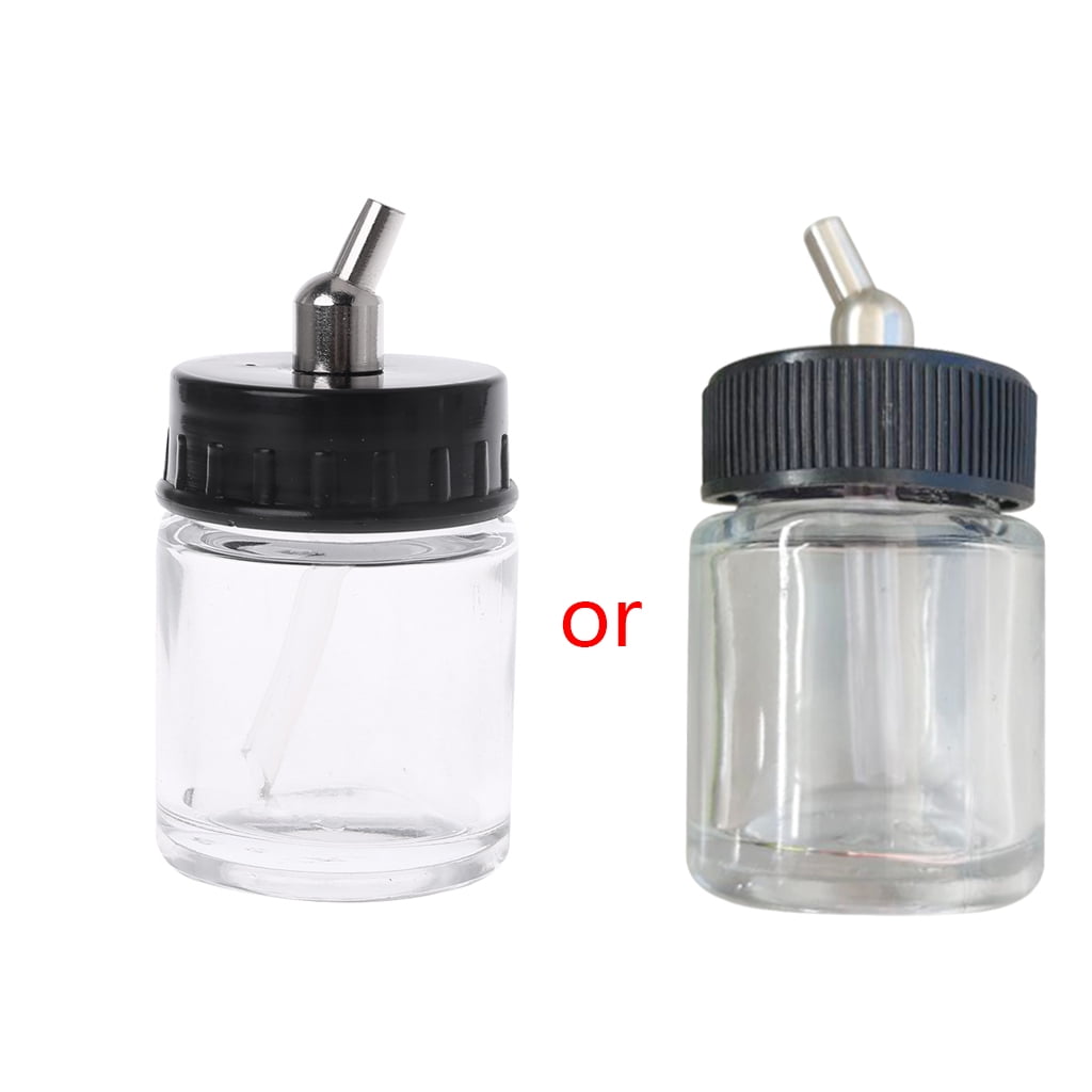 Airbrush Glass Bottle Jar Air Brush Gun Standard Suction Lid Pump Spray