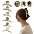 thumbnail image 2 of Elegant Big Pearl Hair Claws Clips For Women Big Size Acrylic Hair Clips Hairpins Crab For K5B1 Hair Accessories Hair Barrettes, 2 of 9