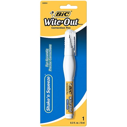 BIC Wite Out Shake 'n Squeeze Correction Pen, 1 Pack