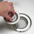 thumbnail image 4 of Bfogop Kitchen Sink Strainer Stainless Steel, Kitchen Sink Drain Strainer, Sink Strainers Mesh and Punching, Kitchen Sink Drain Strainer for Kitchen Sinks with Large Wide Rim 4.5", 4 of 6