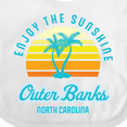 thumbnail image 4 of Inktastic Summer Enjoy the Sunshine Outer Banks North Carolina in Blue Boys or Girls Baby Bib, 4 of 4
