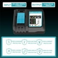 thumbnail image 6 of FUBIS DC18RC Rapid Battery Charger DC18RD DC18RA for Makita 14.4V-18V LXT Li-ion Battery BL1815 BL1820 BL1830 BL1850 BL1860 BL1840 BL1430 BL1415, 6 of 7