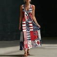 thumbnail image 4 of Zedker Dresses for Women Summer 2026 Spaghetti Strap Scoop Neck Floral Maxi Dress Flowy Boho Long Sundress with Pockets Multicolor S, 4 of 7