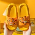 thumbnail image 1 of Zapatillas de Pikachu de Pokemon para niños y niñas, chanclas de interior Unisex, zapatos planos antideslizantes de baño, sandalias de playa, regalo para niños, 1 of 4