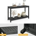 thumbnail image 7 of DWVO 48in Modern Farmhouse Console Table, Wood Outdoor Console Table,Side End Table for Outdoor Indoor - Black, 7 of 7