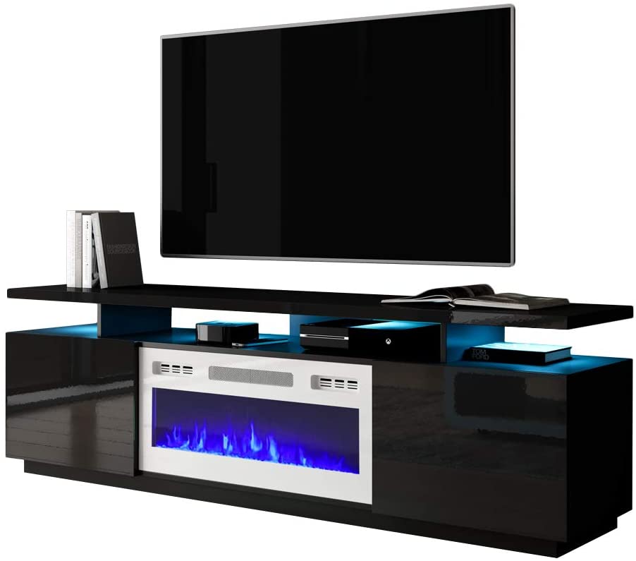 EvaKWH Electric Fireplace Modern 71" TV Stand