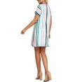 thumbnail image 2 of Doublju Women's V-Neck Short Sleeve Nightgown Sleepwear Pajama Dress (Plus Size Available), 2 of 2