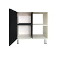 thumbnail image 3 of Mueble BUFETERA Multiusos ALACENA con Puerta (Blanco ABSOLUTO/Negro Mate) Decomobil Alacena Bufetera, 3 of 3