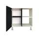 thumbnail image 3 of Mueble BUFETERA Multiusos ALACENA con Puerta (Blanco ABSOLUTO/Negro Mate) Decomobil Alacena Bufetera, 3 of 3