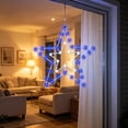 thumbnail image 4 of Floleo Patriotic Star Light 12 Inch, Battery Powered LED Window Star with Timer, Metal Frame Red White Blue Decoration for 4th of July, Porch, Garden, and Independence Day, 4 of 6