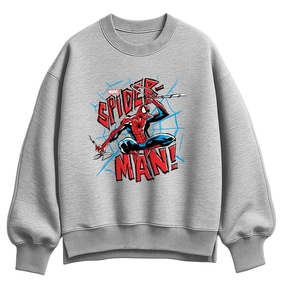Marvel - Spider-Man Webs Oversized Fleece Crew Sweatshirt