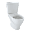 thumbnail image 1 of TOTO? Aquia? Two-Piece Elongated Dual-Max?, Dual Flush 1.6 and 0.9 GPF Universal Height Skirted Toilet, Colonial White - CST412MF#11, 1 of 2