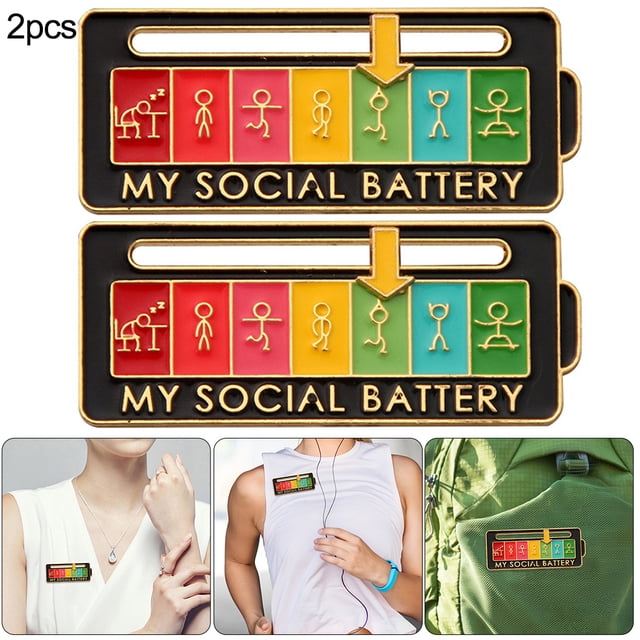 Pin Batería Social para Solapa Emocional Todas Las Ocasiones (batería Deportiva) Color