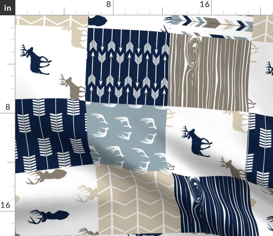 Mr Fox Blue 100% Cotton Fabric Poplin Curtains Crafts Quilting Cushions 