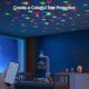 thumbnail image 4 of Campana colgante Móvil para cuna de bebé con proyección de luz nocturna, música relajante, ruido blanco, sonajero colgante, juguetes giratorios de 360°, conexión inalámbrica BT, juguete para chupete Abanopi Campana colgante, 4 of 7