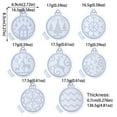 thumbnail image 5 of Aellinatey Pack of 8 Silicone Craft Mold Ornament Moulds Christmas Home Decor Mould, 5 of 16
