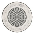 thumbnail image 3 of Unique Loom Aurelia Collection Area Rug - Trajan (5' Round Charcoal/Black), 3 of 7