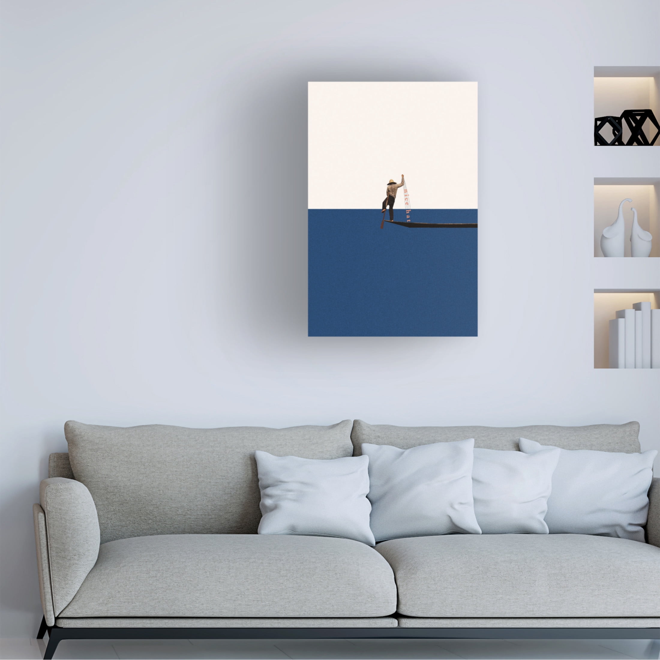 Trademark Fine Art Maarten Leon Fishing For Compliments Canvas Wall Art