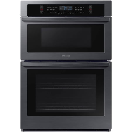 Samsung NQ70T5511DG 30 inch Microwave Combination Wall Oven with Wi-Fi - Black Stainless Steel