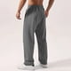 thumbnail image 4 of Pantalones de chándal de felpa cepillada para hombre: cintura elástica, cordón, bolsillos laterales; pantalones ligeros de poliéster para todas las estaciones., 4 of 8