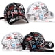 thumbnail image 5 of Qarigey Gorra de béisbol con estilo, correa ajustable, protección solar ligera, sombrero de sombra de algodón para exteriores, transpirable Sombreros Negro, 5 of 6