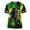 Green, variant on 2026 Soccer Cup Graphic Jersey for Men, Short Sleeve Crew Neck Tee with Player Silhouette & Watercolor Flag for Streetwear & Fan Gathering Black 16