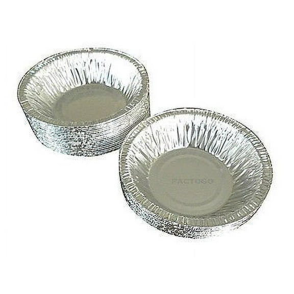 Durable Packaging 4 7/8" Aluminum Foil Tart Pan 1 1/4" Deep 125PK - Disposable Mini Pie Plate Tin (pack of 125)