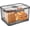 Large-Dark, variant on Bread Box Bread Boxes for Kitchen Counter Airtight, Time Recording Bread Storage Container with Lid, Bread Keeper for Homemade Bread, Toast, Bagel, Donut and Cookies, White