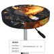 thumbnail image 4 of Balery Golden Koi And Treasure Fundas de asiento para taburete de bar redondo de tela de terciopelo ajustables que protegen de arañazos y manchas para sillas de 14 a 17 pulgadas.-13 inch, 4 of 7